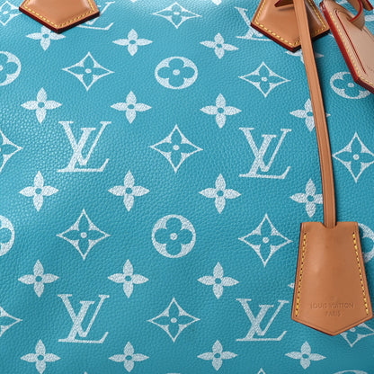 Louis Vuitton Calfskin Monogram Speedy P9 Bandouliere 40 Turquoise 9 of 16