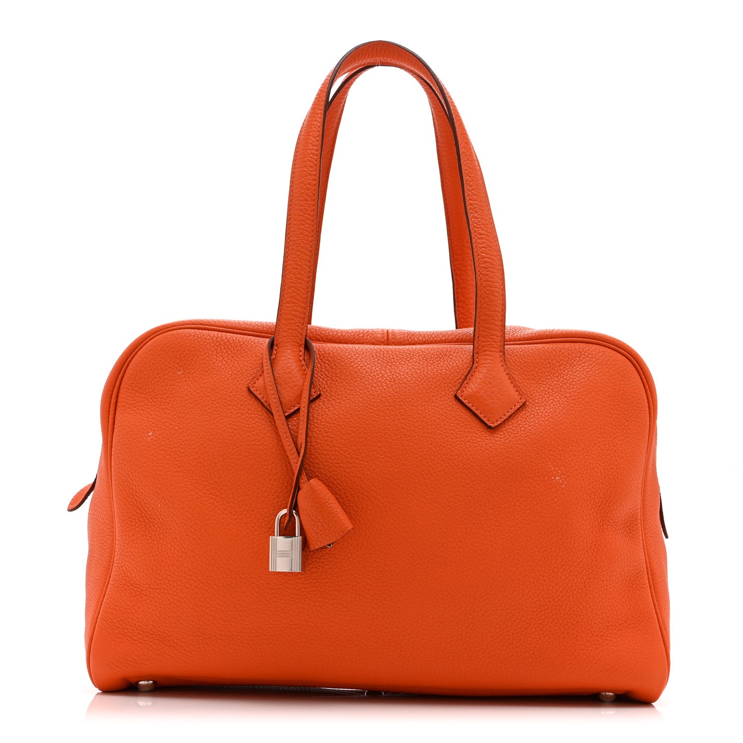 Hermes Taurillon Clemence Victoria II 35 Orange 1 of 10