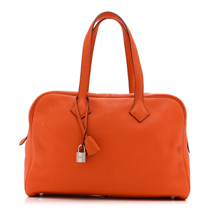 Hermes Taurillon Clemence Victoria II 35 Orange 1 of 10