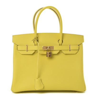 Hermes Epsom Birkin 30 Lime 1 of 10