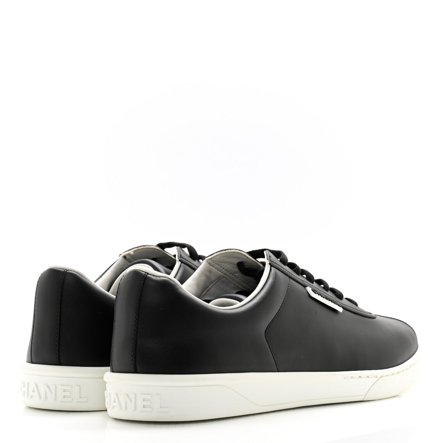 Calfskin Mens CC Sneakers 42 Black