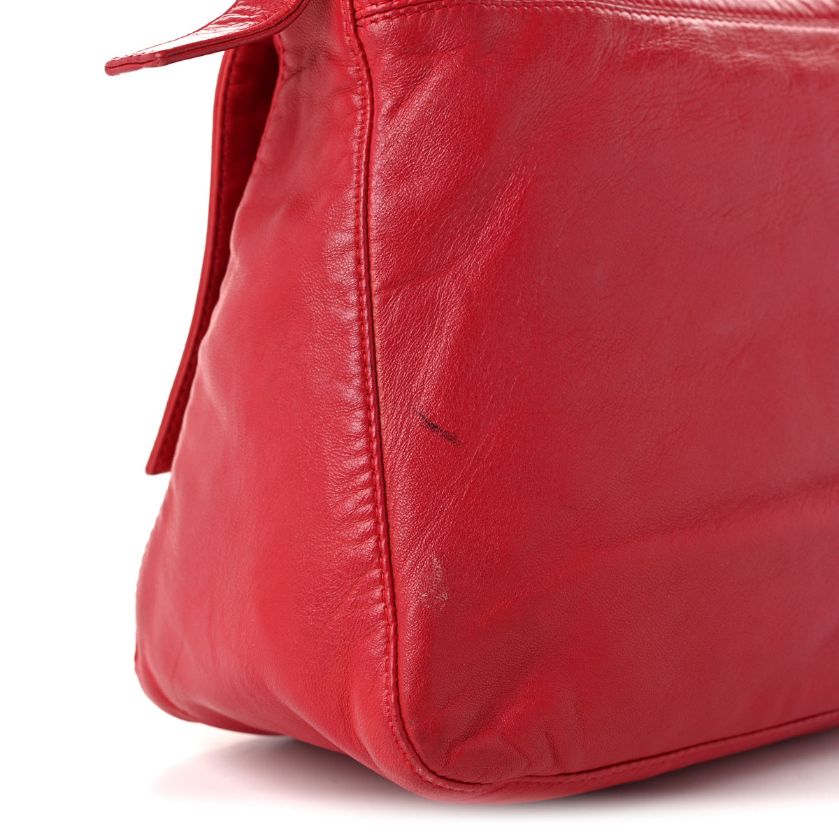 Fendi Calfskin Mama Baguette Red 10 of 10