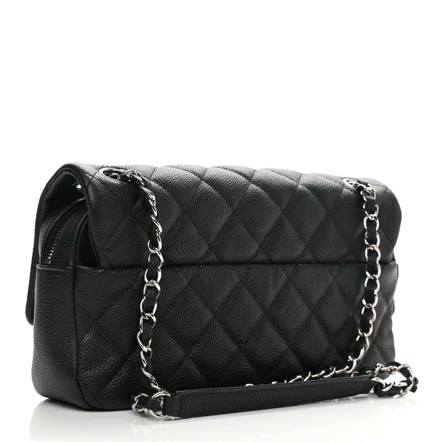 Caviar Quilted Medium Easy Flap Black