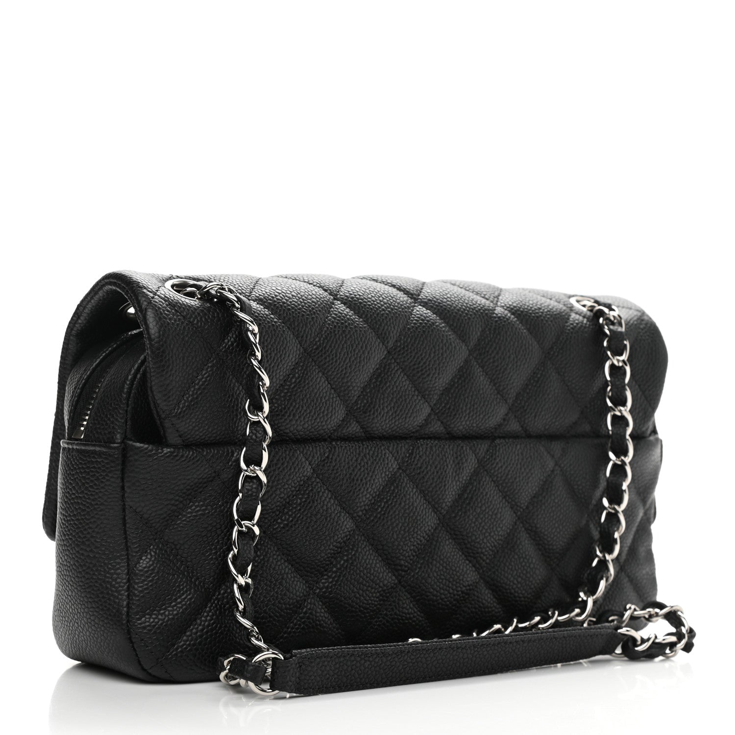 Chanel Caviar Quilted Medium Easy Flap Black 2 of 9