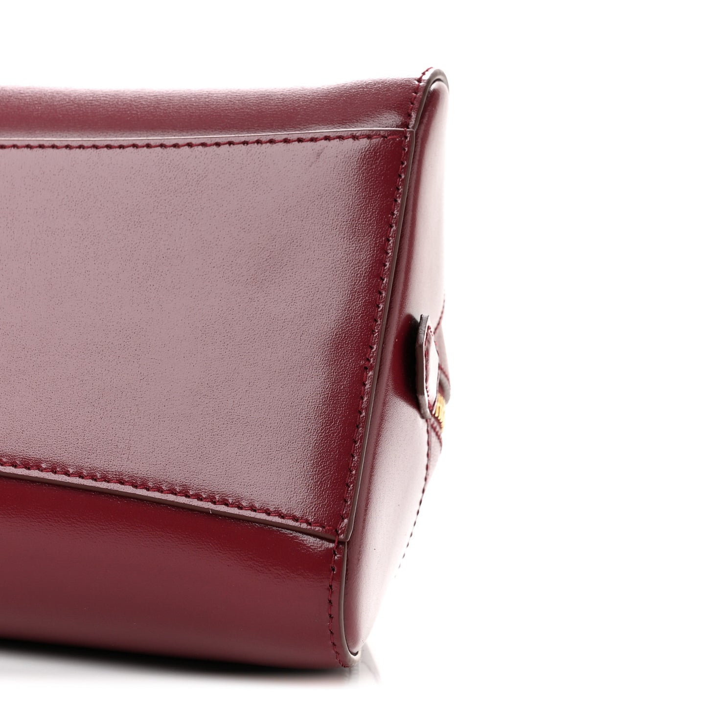 Box Calfskin East West Small Antigona  Burgundy