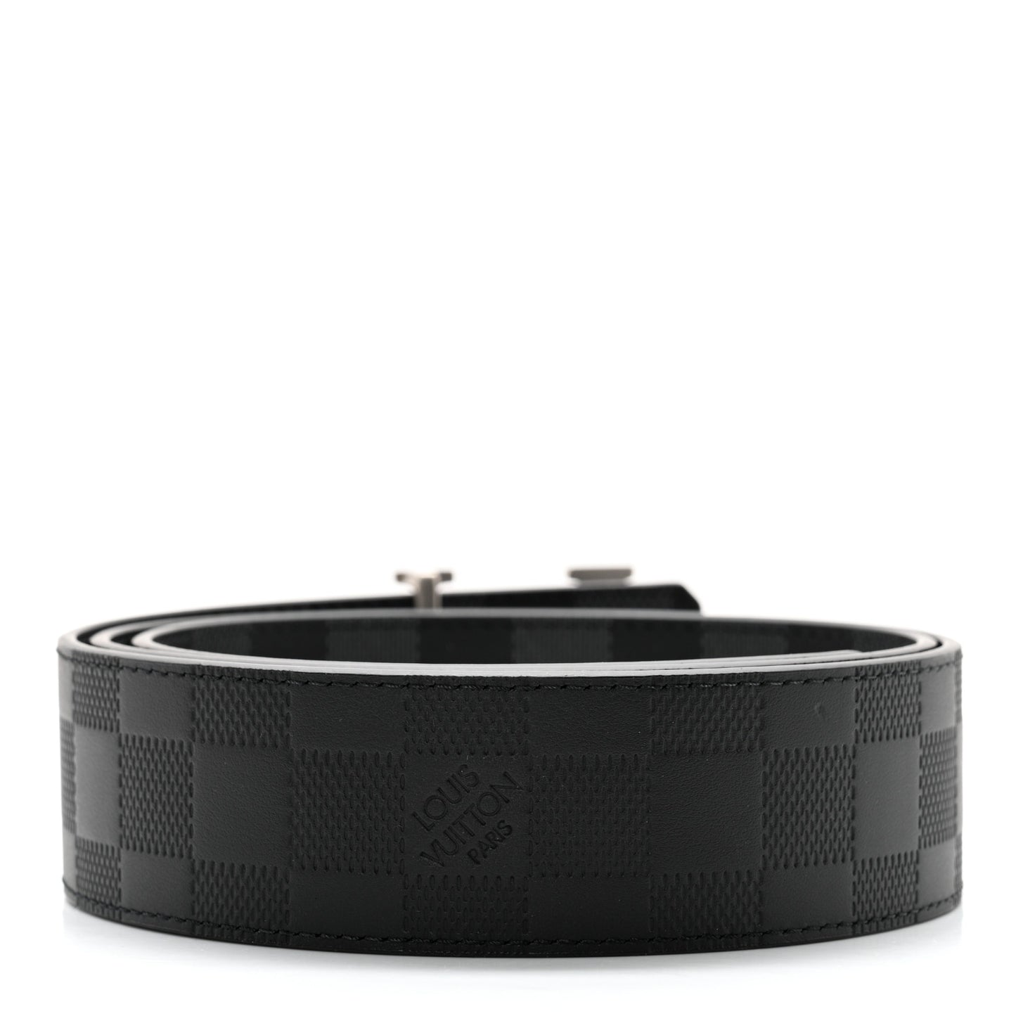 Damier Graphite Damier Infini 40mm LV Initiales Reversible Belt 95 38 Black