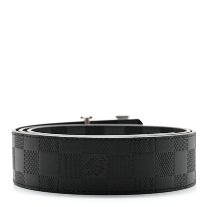 Louis Vuitton Damier Graphite Damier Infini 40mm LV Initiales Reversible Belt 95 38 Black 3 of 8