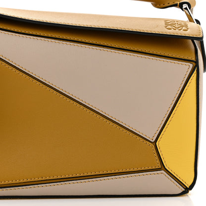 Loewe Grained Calfskin Small Puzzle Bag Ocre Yellow 7 of 10