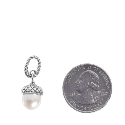 David Yurman Sterling Silver Acorn Charm Pendant 2 of 3
