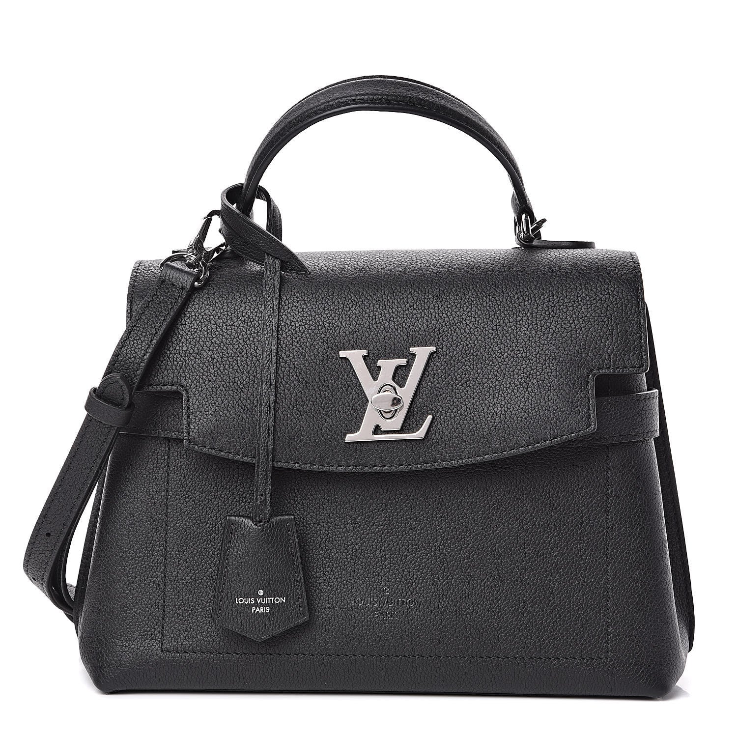 Louis Vuitton Calfskin Lockme Ever BB Black 1 of 8