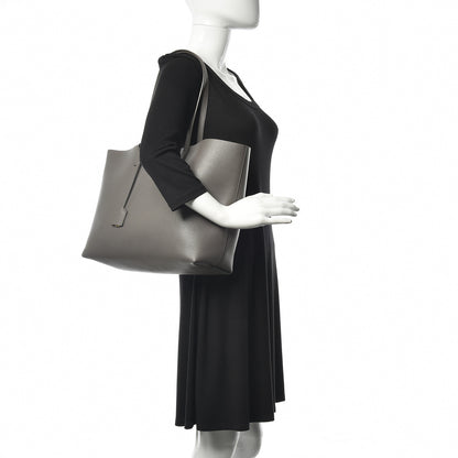 Saint Laurent Calfskin Large Shopping Tote Earth 2 of 15
