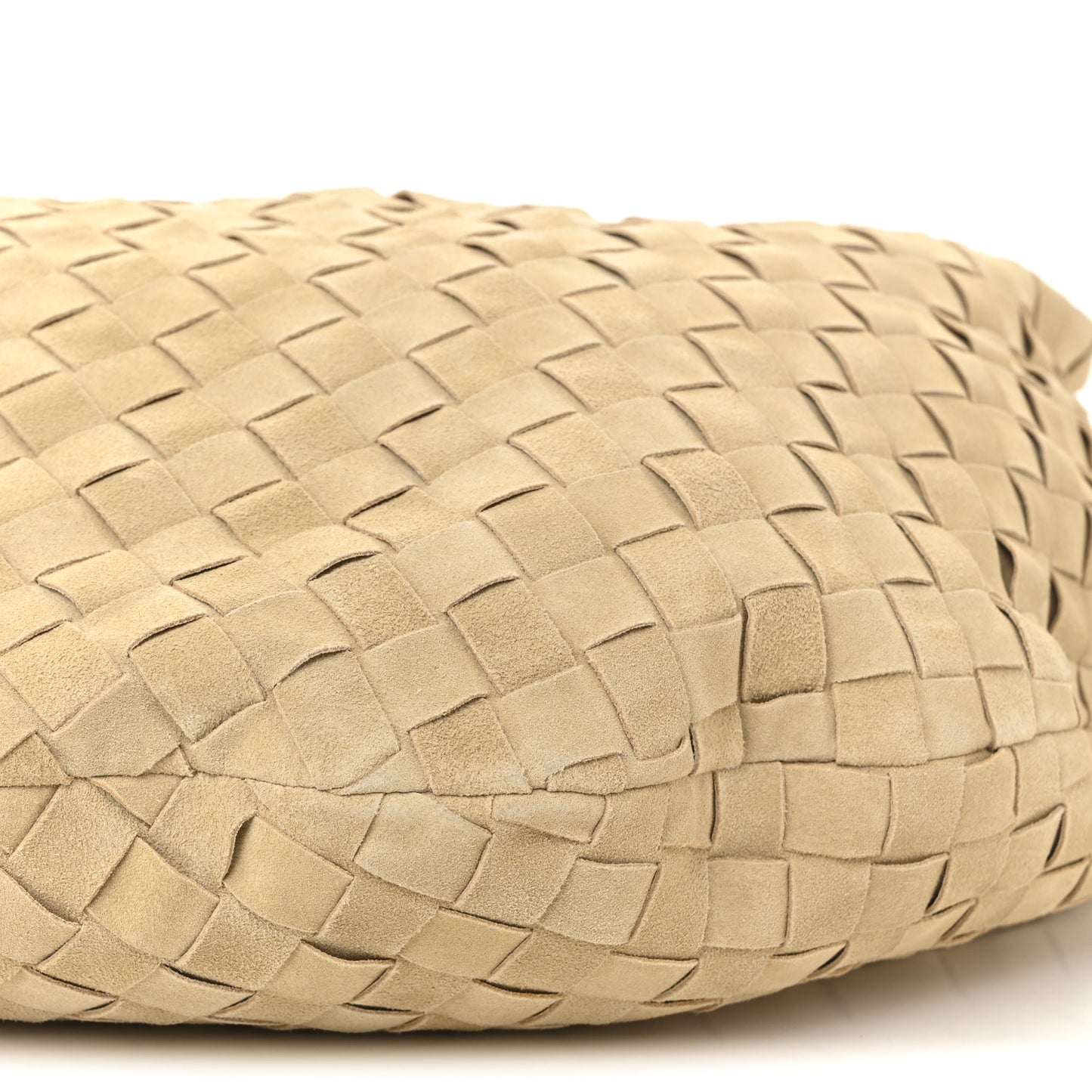 Suede Intrecciato Small Jodie Sand