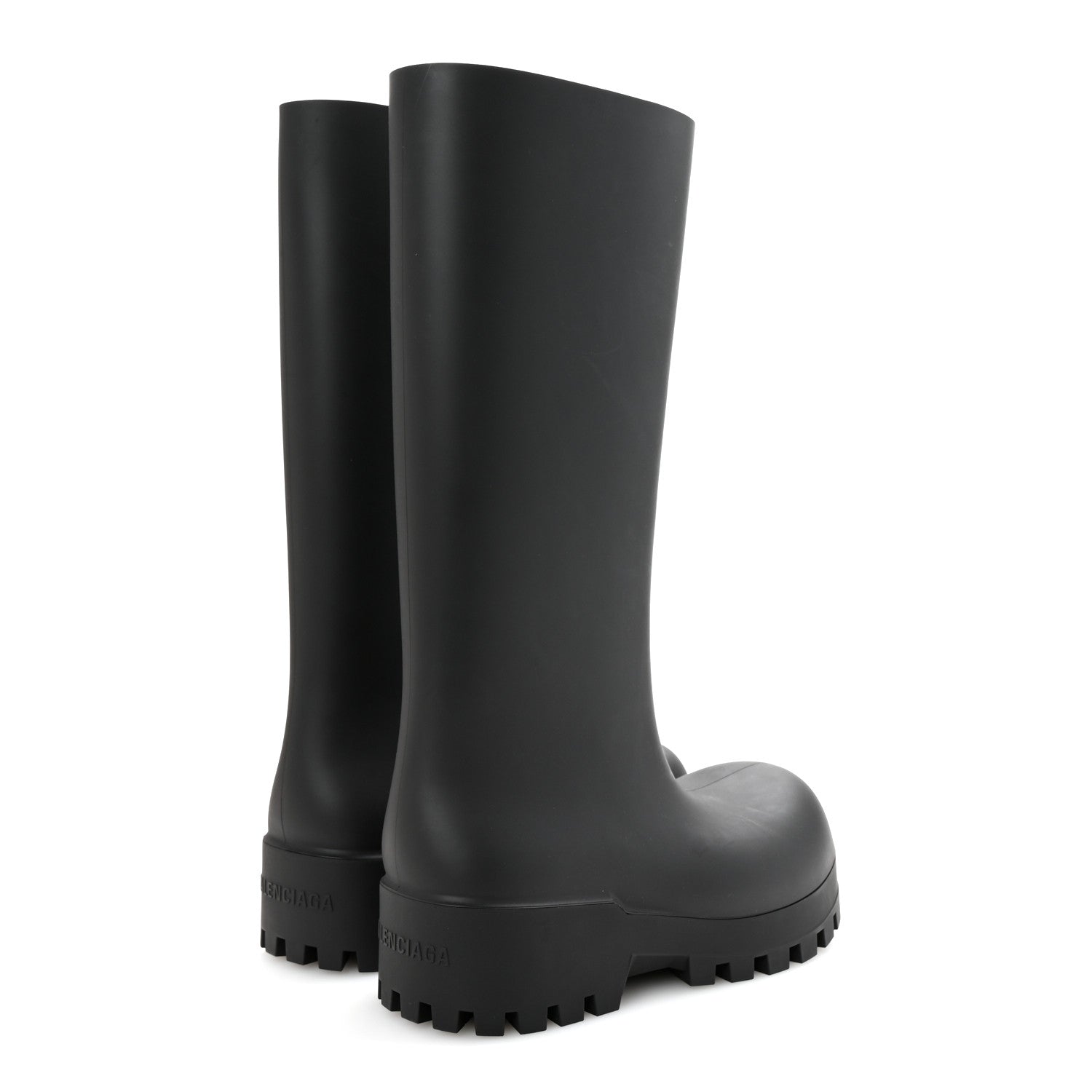 Balenciaga Rubber Bulldozer Rain Boots 39 Black 1758839 – FASHIONPHILE