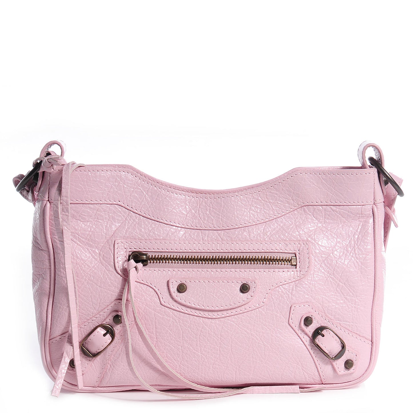 Agneau Classic Hardware Hip Rose Poudre