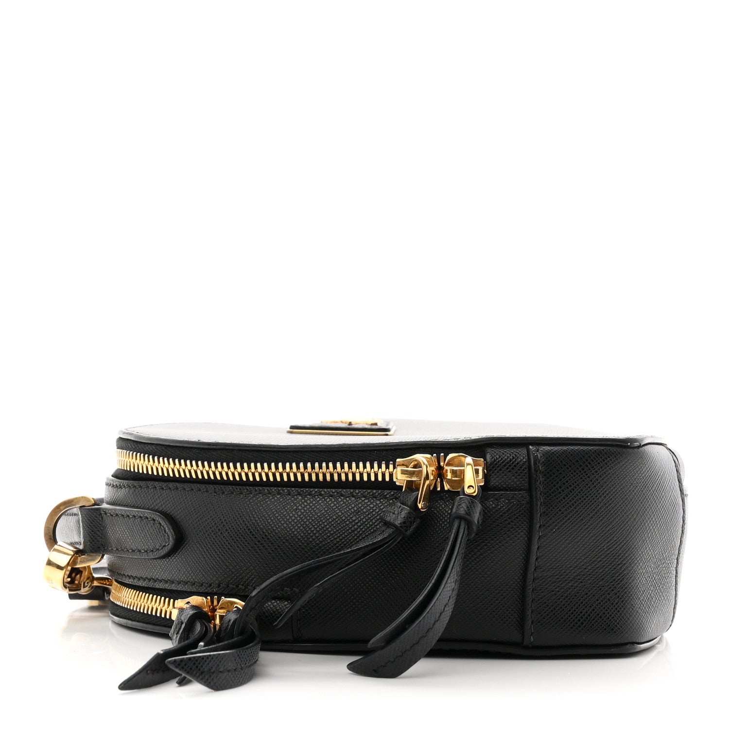 Prada Saffiano Lux Odette Heart Crossbody Black 4 of 9