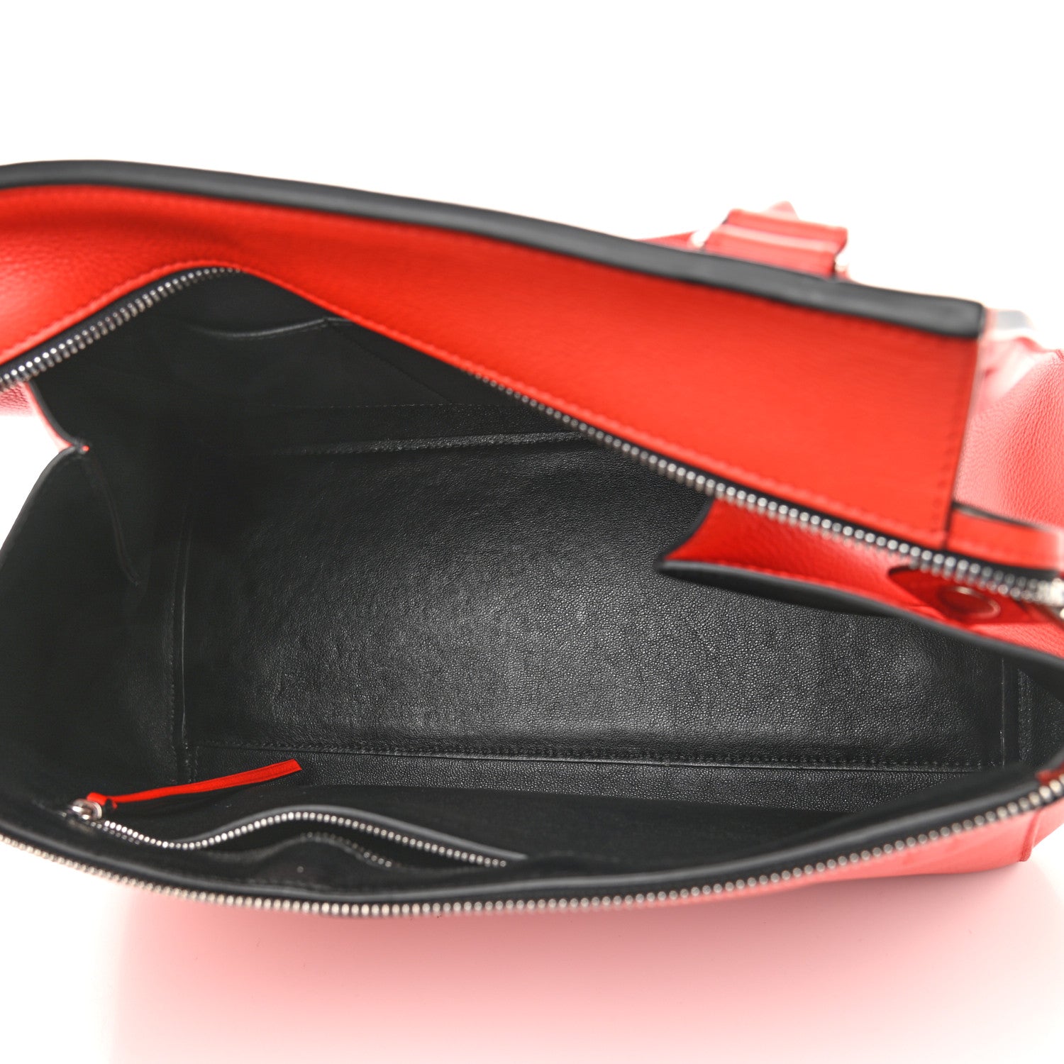 Celine Grained Calfskin Medium Edge Shoulder Bag Vermillion 7 of 12