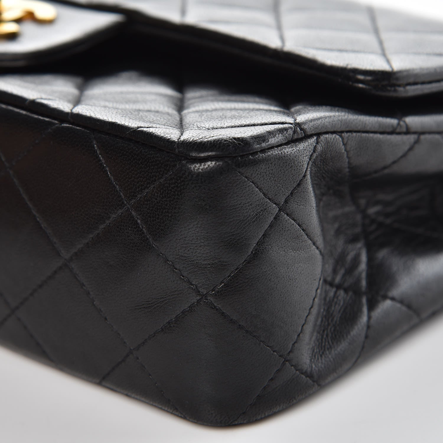 Chanel Lambskin Quilted Small Double Flap Black 11 of 13