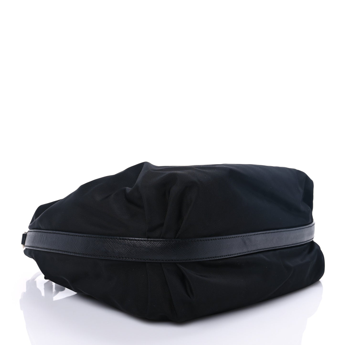 Tessuto Nylon Saffiano Hobo Black
