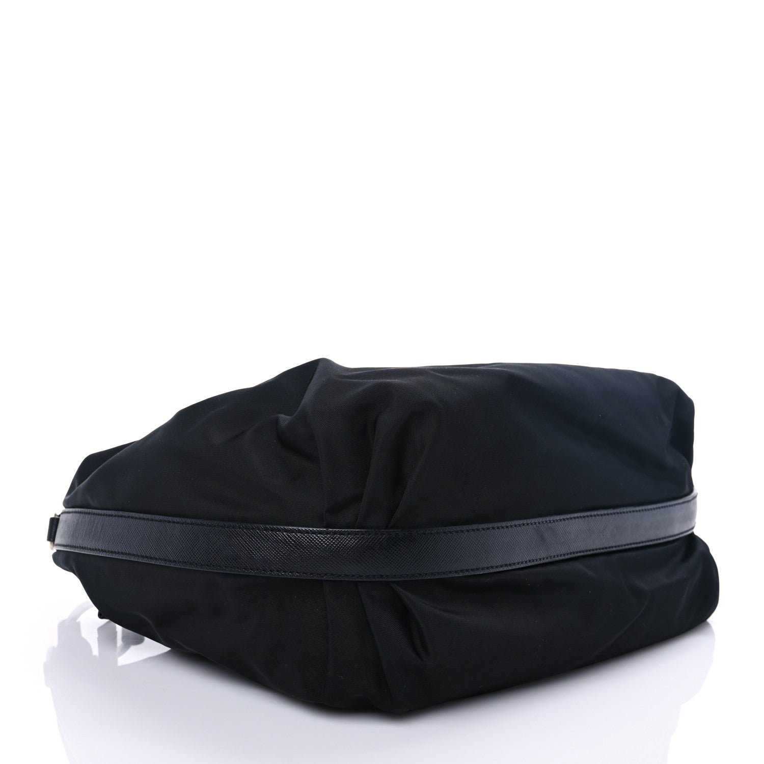 Prada Tessuto Nylon Saffiano Hobo Black 4 of 6