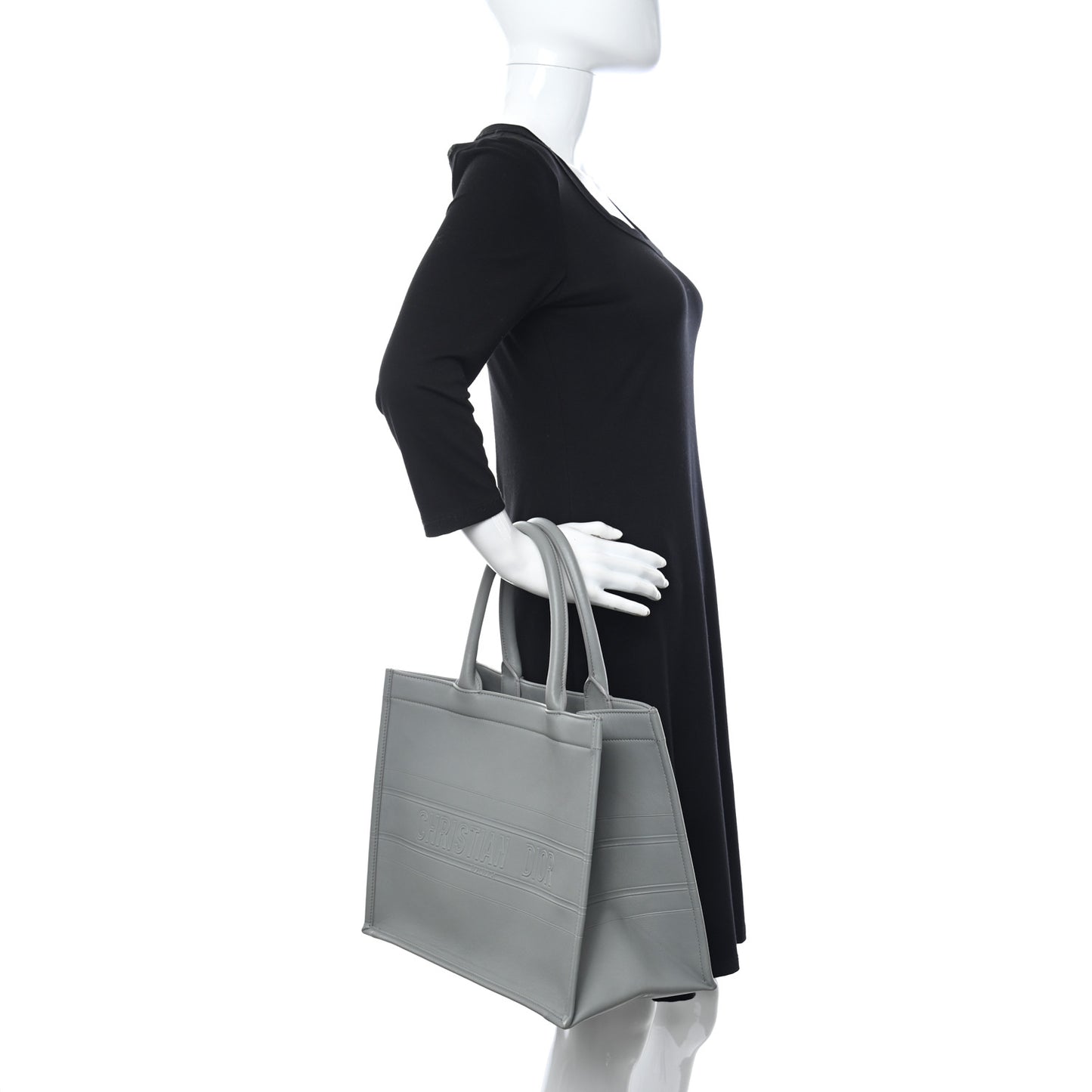 Calfskin Embossed Medium Book Tote