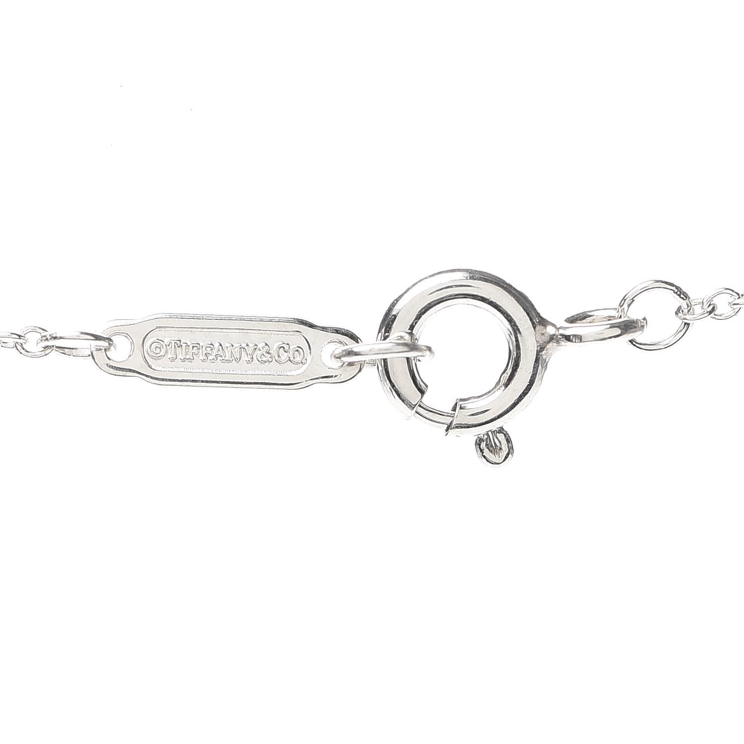 Tiffany Sterling Silver 1837 Interlocking Circles Pendant Necklace 5 of 6