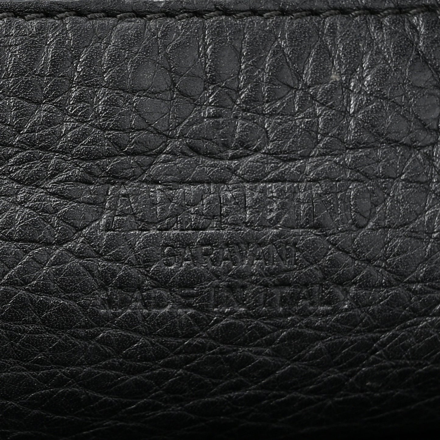 Pebbled Calfskin Small Rockstud Flip-Lock Messenger Bag Black
