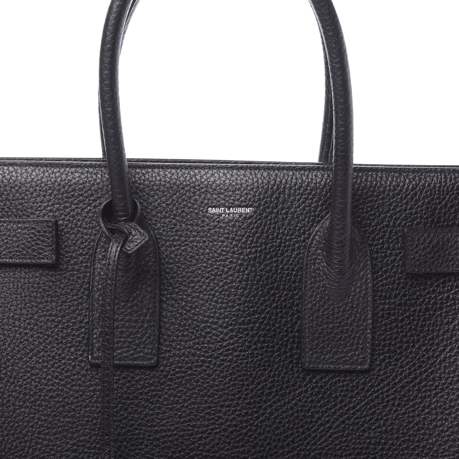 Saint Laurent Grained Calfskin Large Sac De Jour Carryall Black 10 of 11