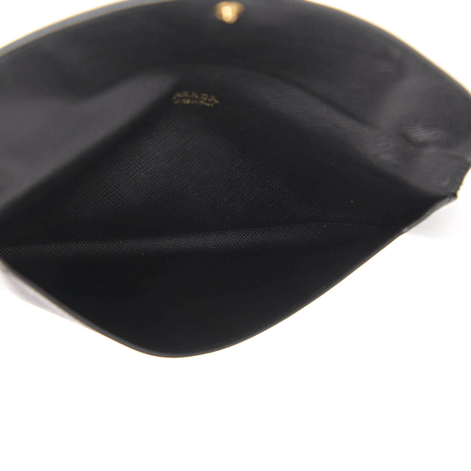 Prada Saffiano Bi-Color Envelope Wallet Black Fuoco 6 of 16