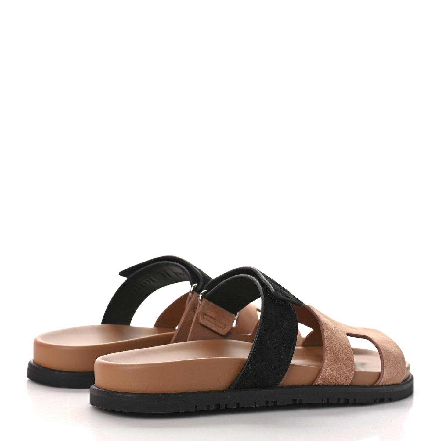 Suede Goatskin Womens Chypre Sandals 38 Rose Perle Black