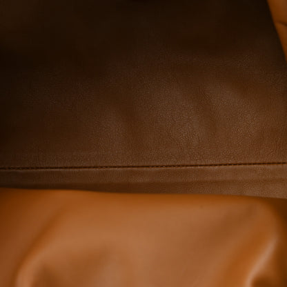 Bottega Veneta Smooth Butter Calf The Pouch Oversized Clutch Teak 5 of 9