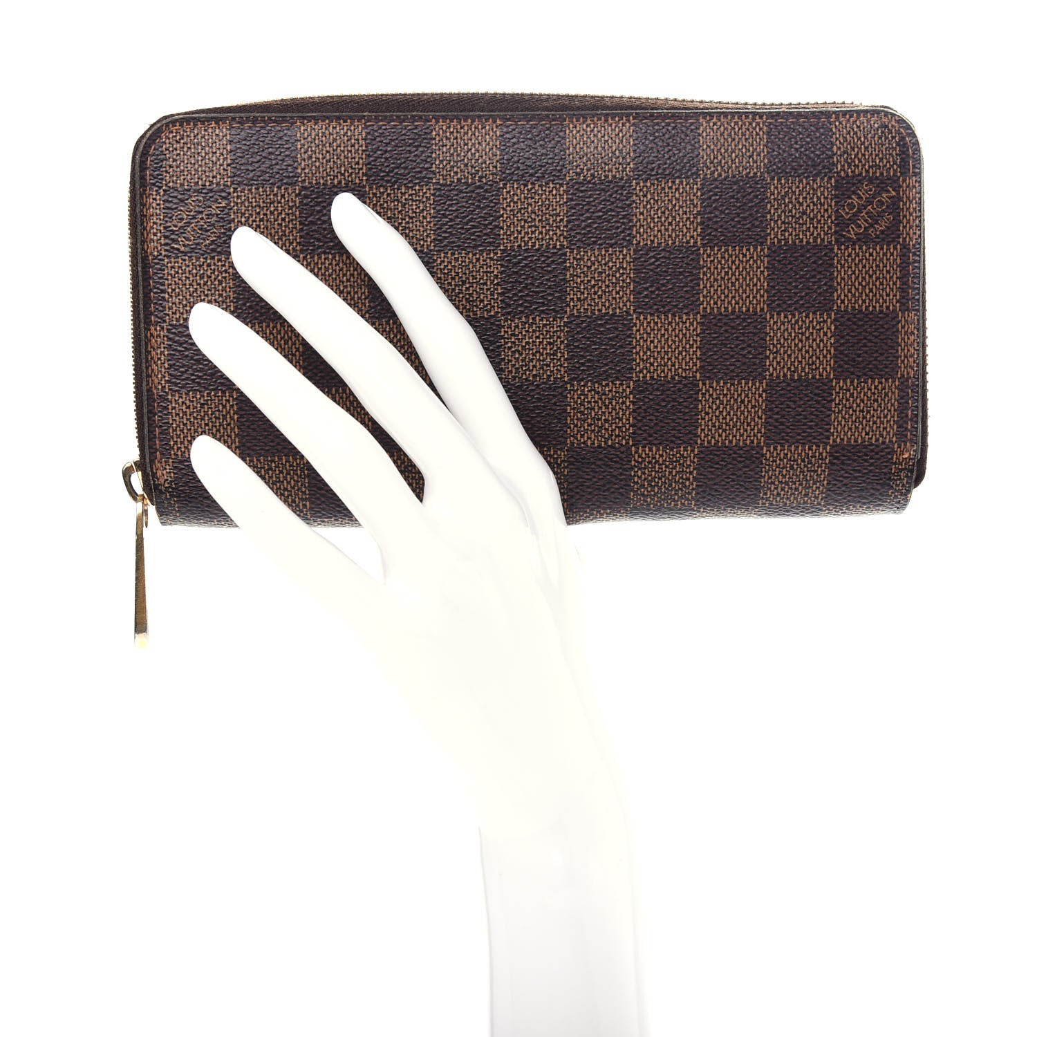 Louis Vuitton Damier Ebene Zippy Wallet 2 of 8