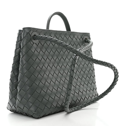Bottega Veneta Nappa Intrecciato Medium Andiamo Shoulder Bag Slate 3 of 9