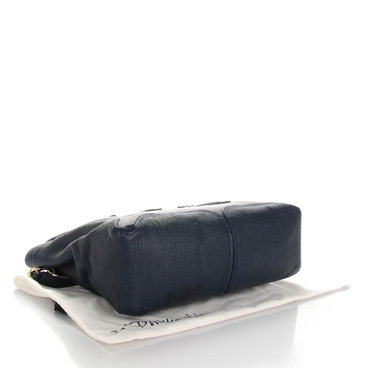 3.1 Phillip Lim 3.1 Textured Calfskin Large Pashli Satchel Ink 4 of 7