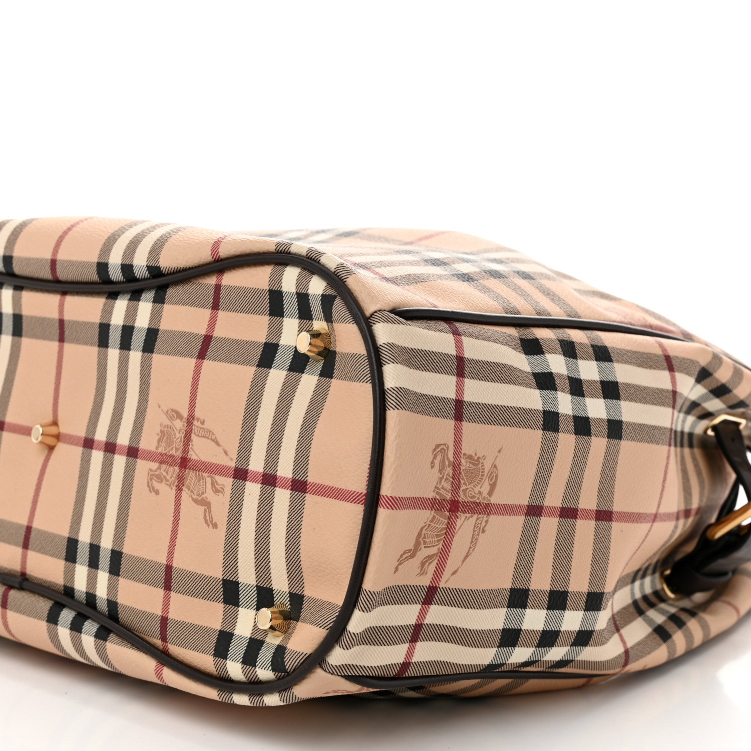 Burberry Haymarket Check Medium Walden Belted Hobo Chocolate 11 of 12
