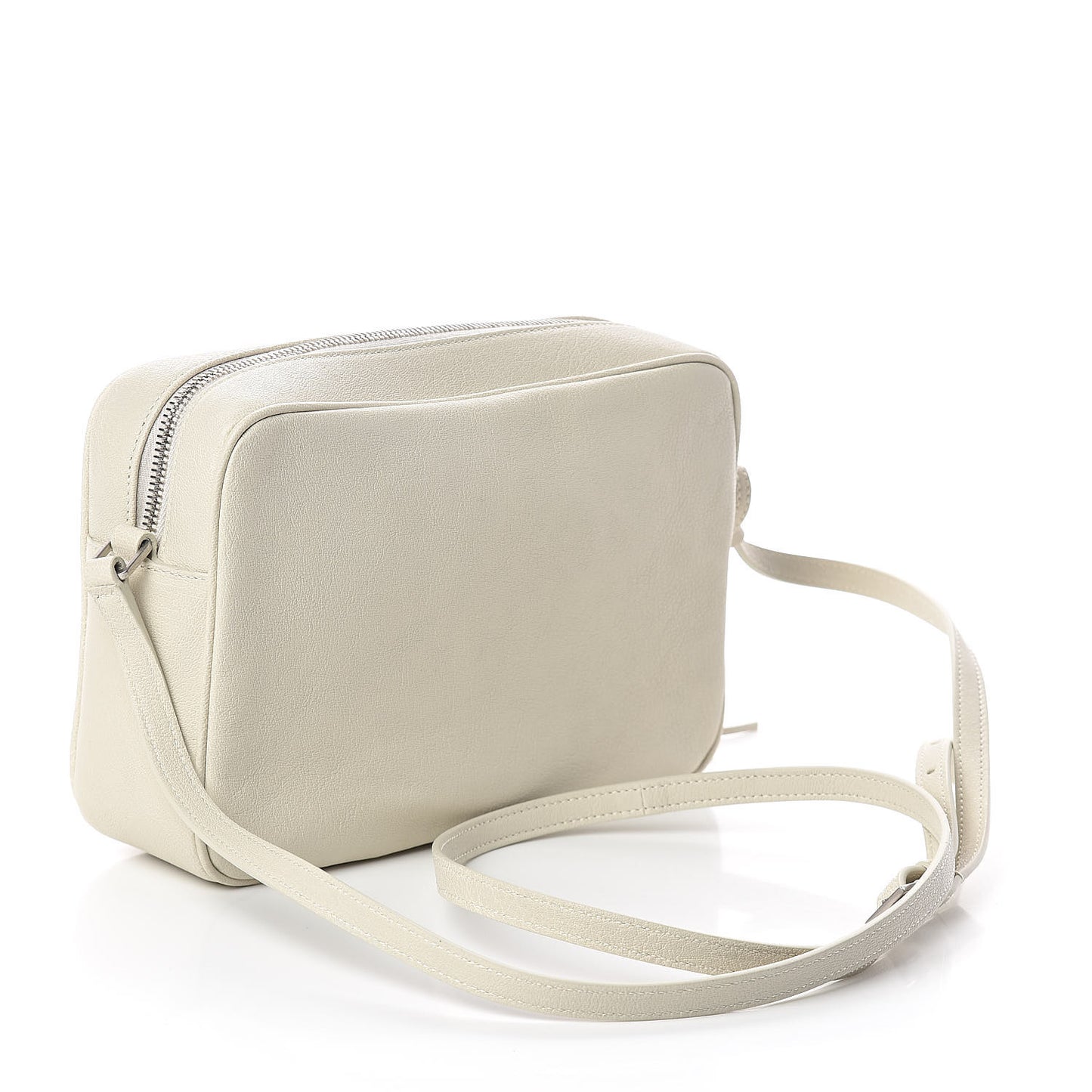 Lambskin Monogram Small Lou Camera Bag White