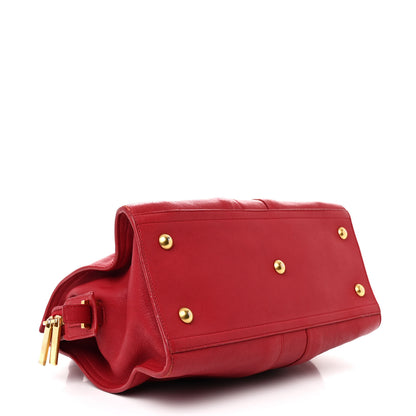 Saint Laurent Sheepskin Small Cabas ChYc Rouge Orient 4 of 15