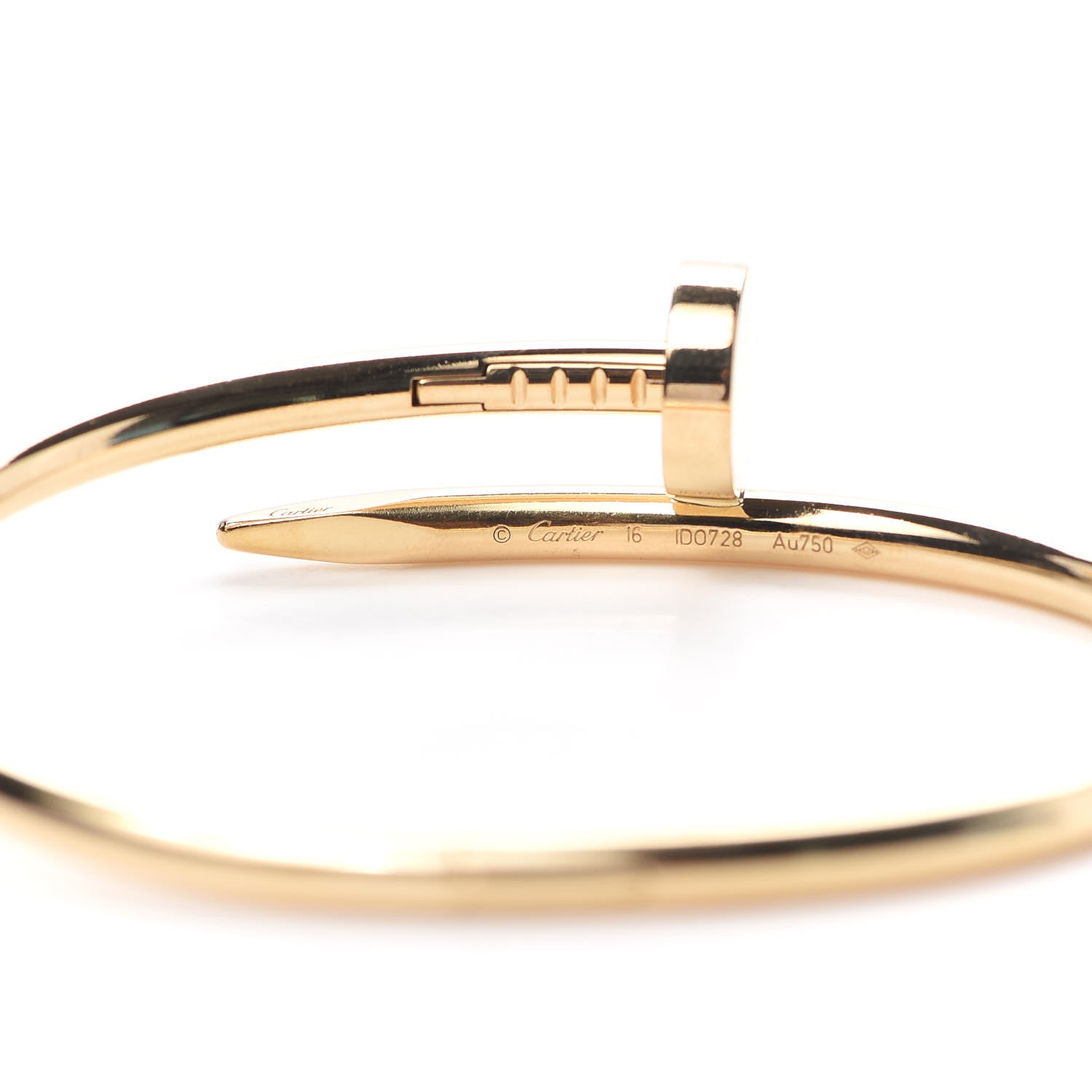 Cartier 18K Yellow Gold Juste Un Clou Bracelet 16 4 of 7