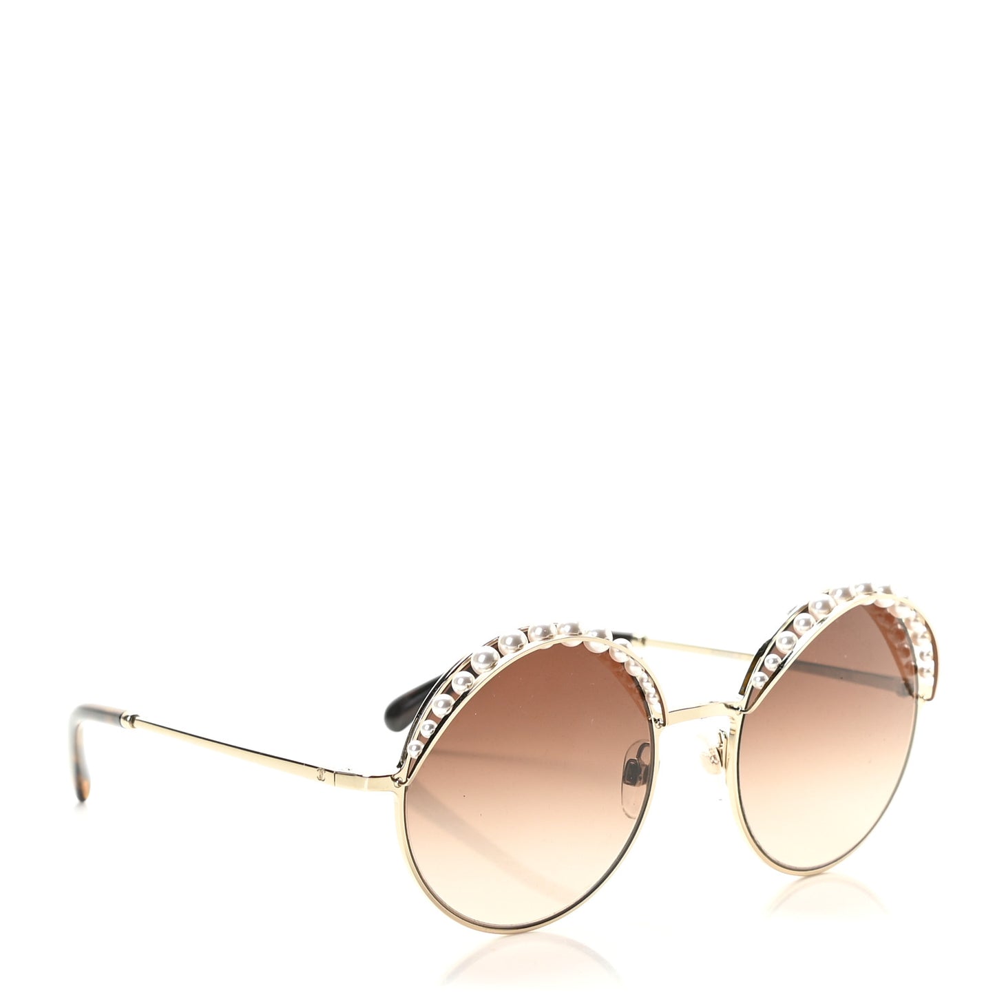 Pearl Round Sunglasses 4234-H Gold