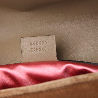 Gucci Velvet Matelasse Medium GG Marmont Shoulder Bag Taupe 6 of 9