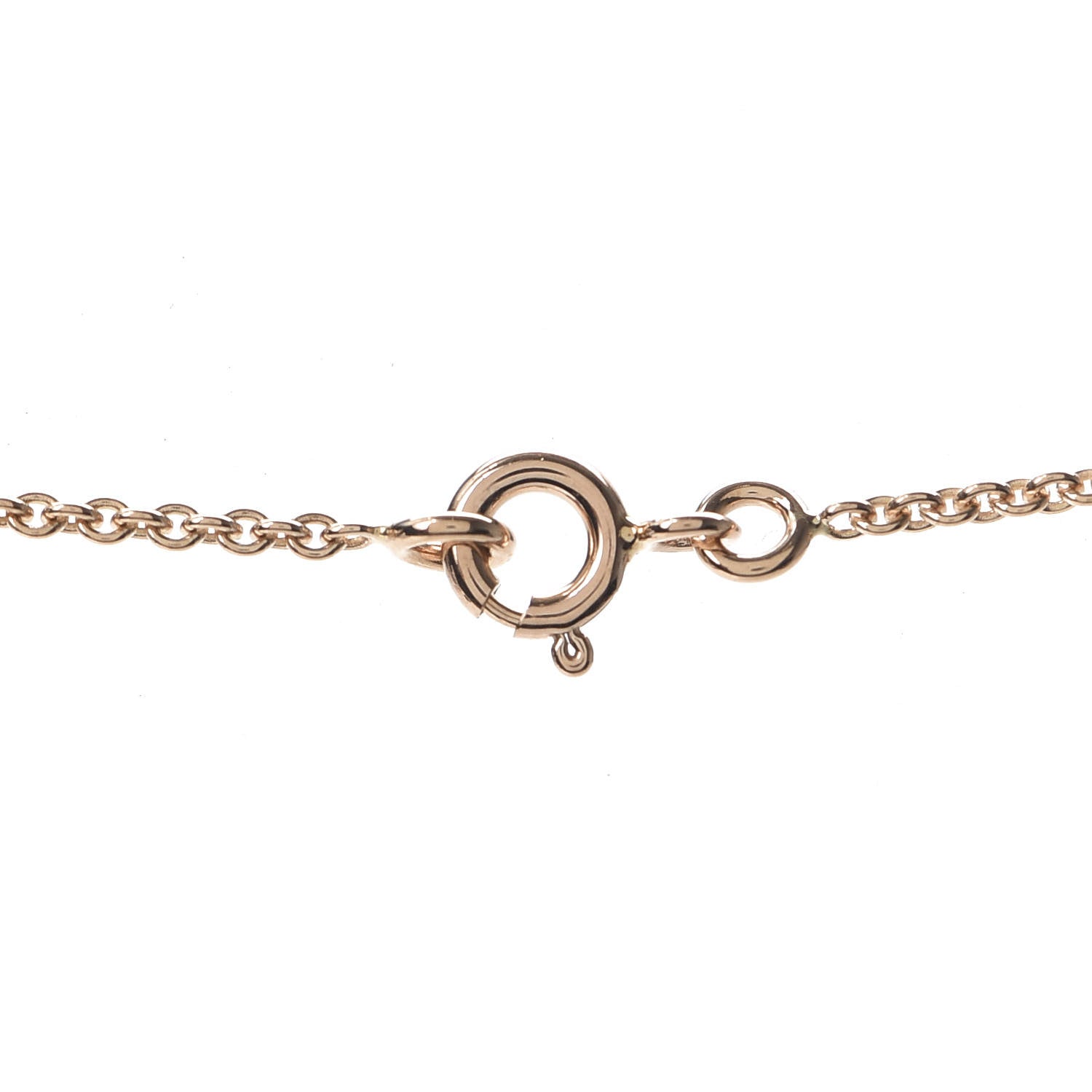 Hermes 18K Rose Gold Diamond Constance Amulette Pendant Necklace 4 of 6