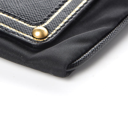 Prada Tessuto Nylon Logo Small Crossbody Bag Black 10 of 10