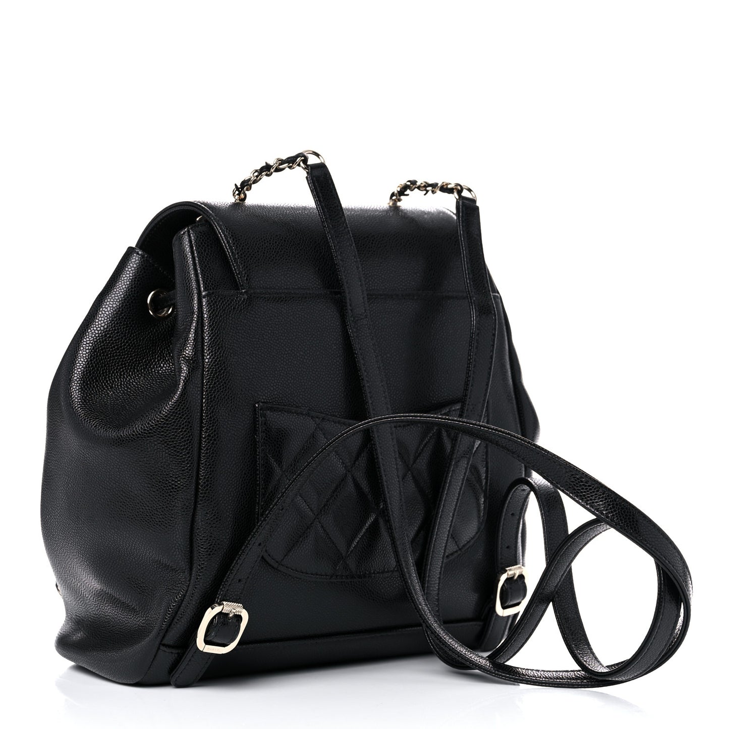 Caviar Quilted Business Affinity Backpack Black