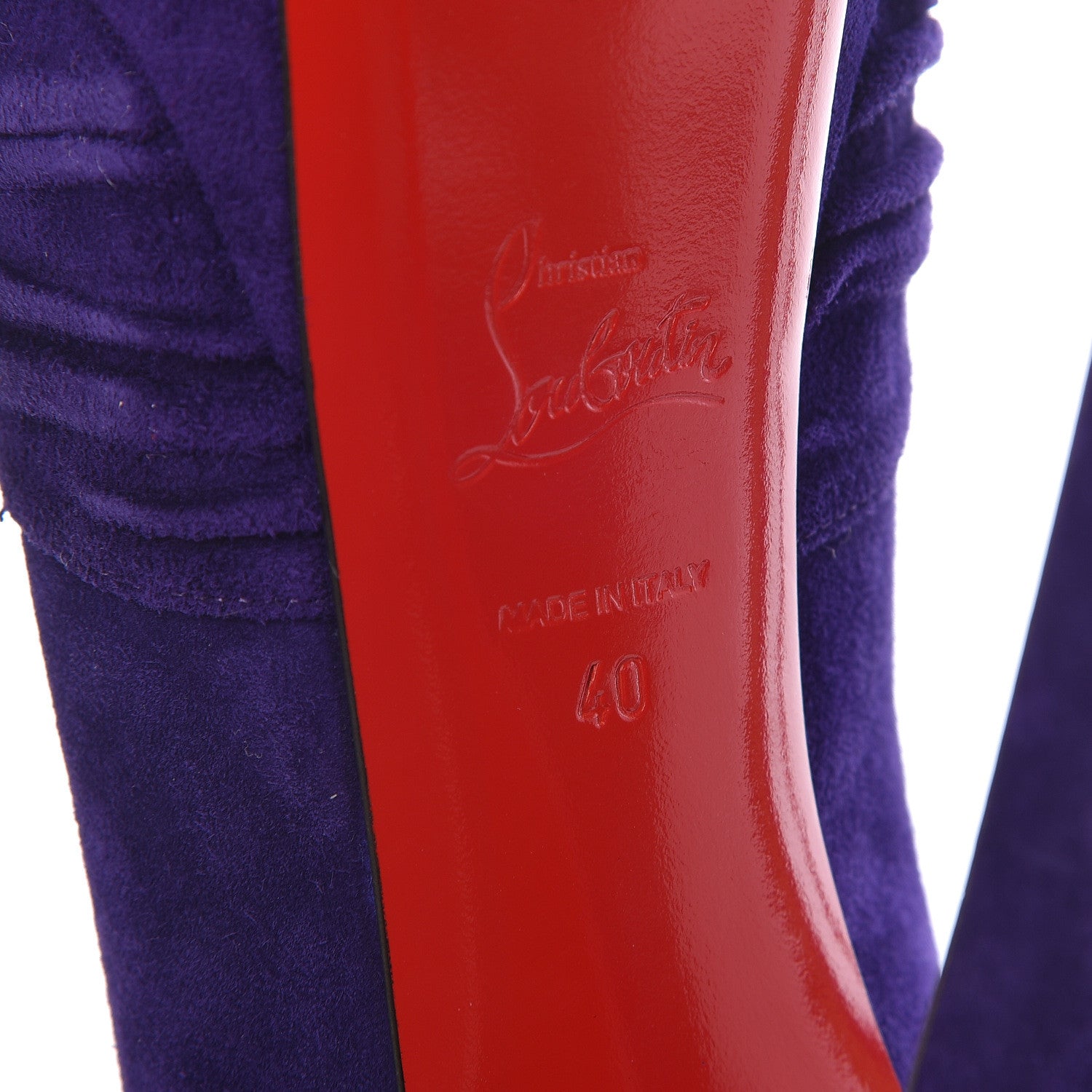 Christian Louboutin Suede Aborina 150 Pumps 40 Violette 9 of 16