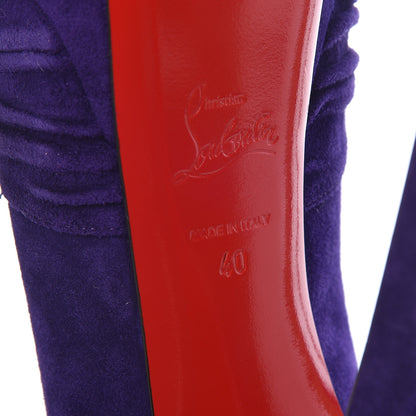 Christian Louboutin Suede Aborina 150 Pumps 40 Violette 9 of 16