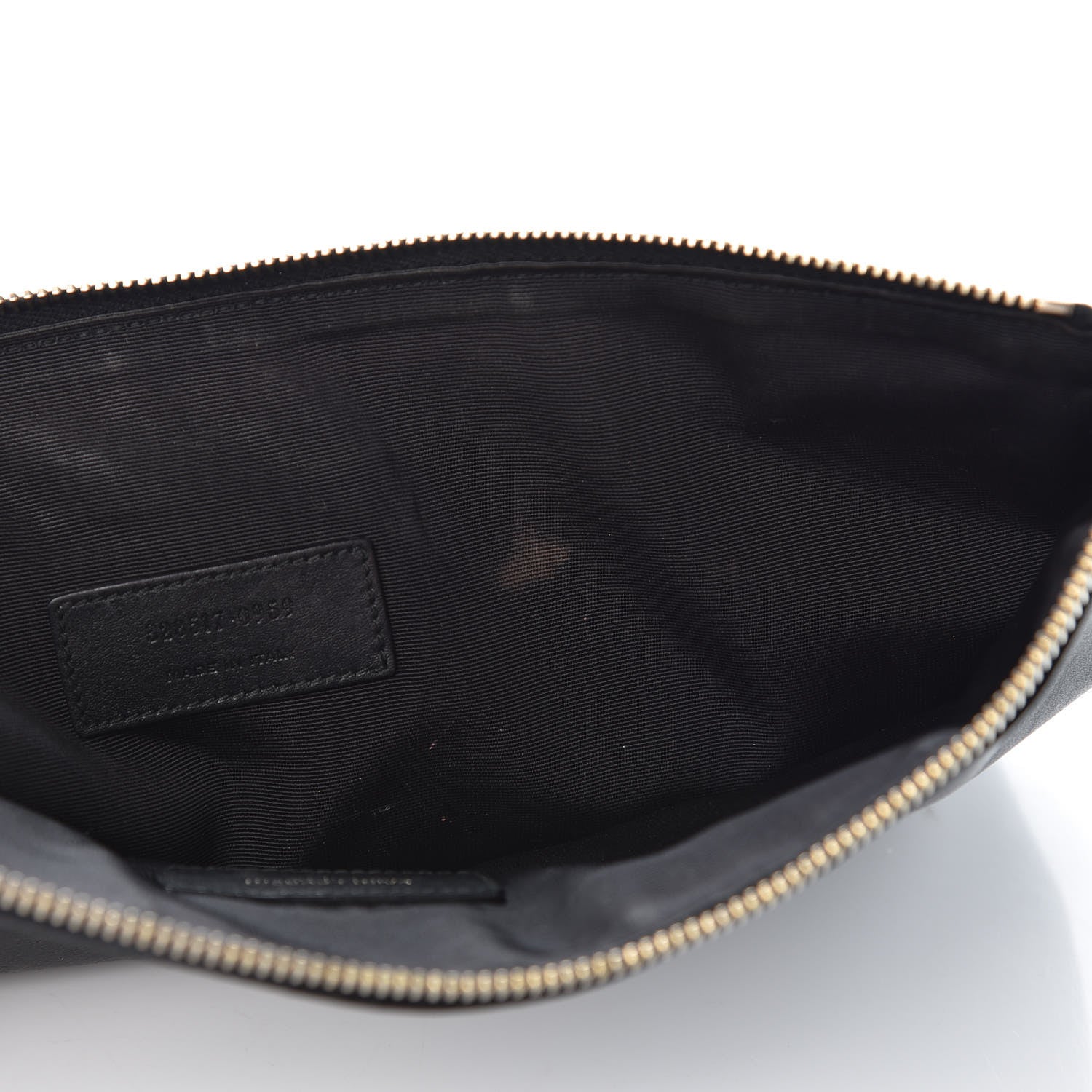 Saint Laurent Calfskin Zipped Clutch Black 8 of 17