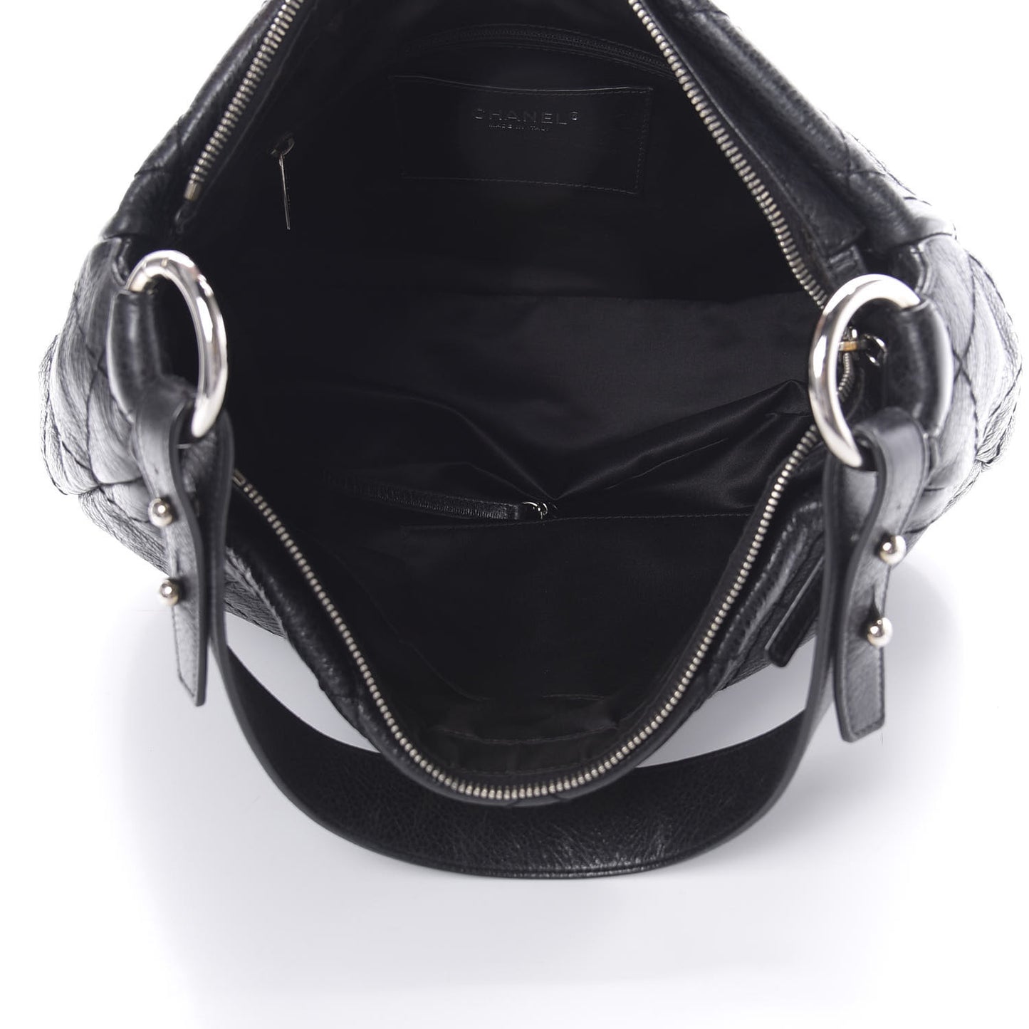 Glazed Calfskin On The Road Hobo Black