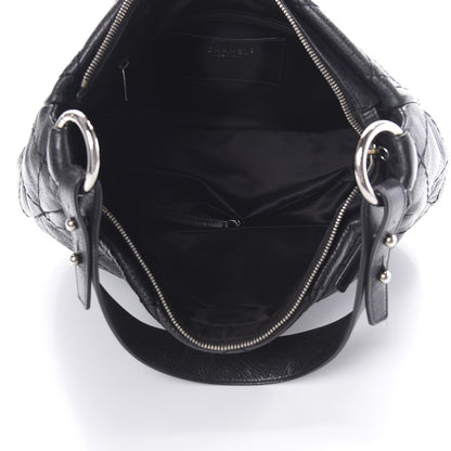 Chanel Glazed Calfskin On The Road Hobo Black 5 of 14