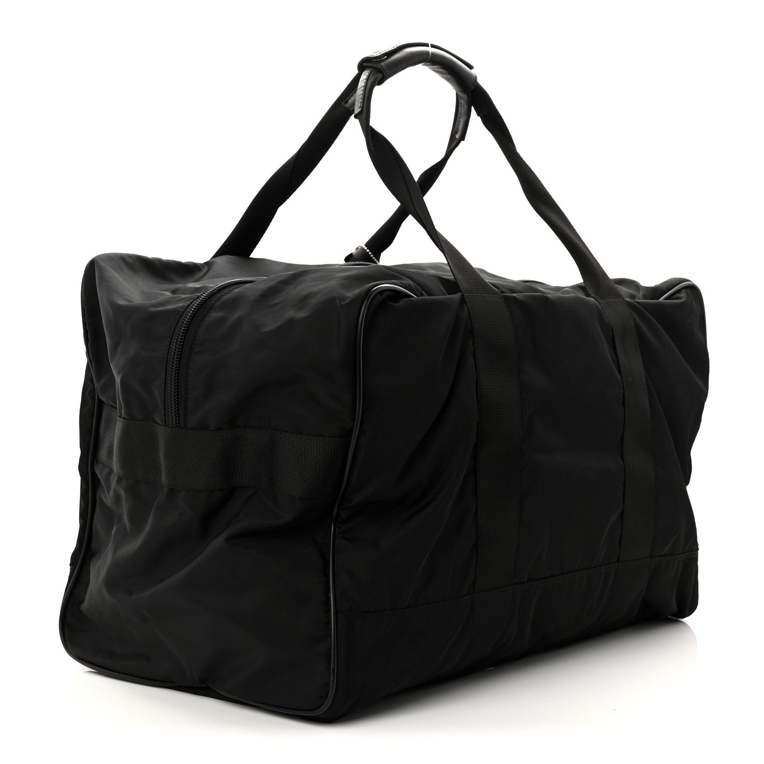 Prada Tessuto Nylon Saffiano Carry On Travel Bag Black 2 of 10