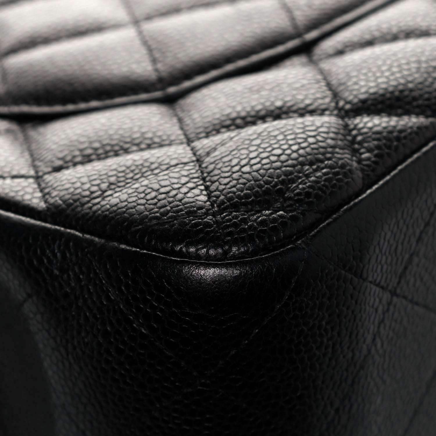 Chanel Caviar Quilted Jumbo Double Flap Black 10 of 12