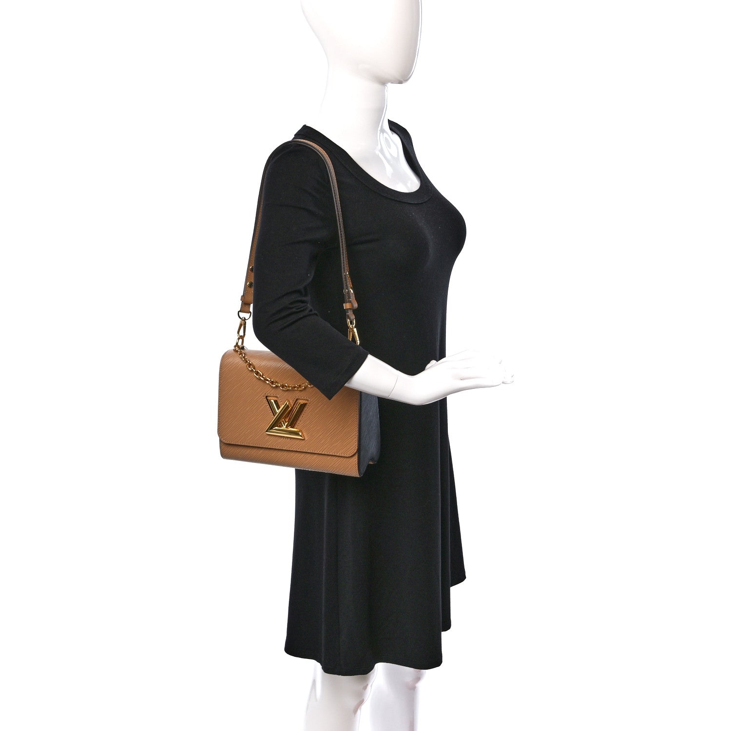 Louis Vuitton Epi Twist Shoulder Bag MM Camel 3 of 10
